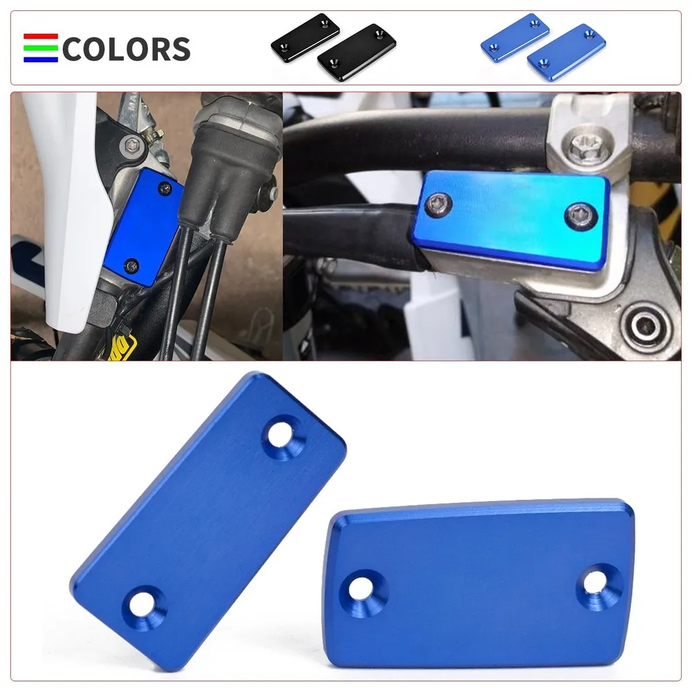 

1 pair motorcycle brake fluid reservoir tank cover For Husqvarna TE 250/250i/300/300i TE TE300i TE250i 2018 2019 2020 2021 2022