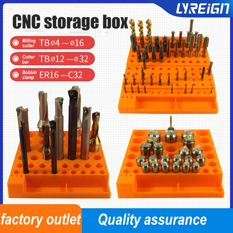 84 Holes Multifunctional Thickened Milling Cutter Reamer Drill Bit Storage Box Tool Accessories Organizer