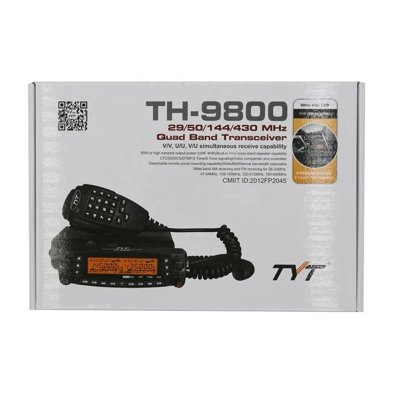 

TYT TH-9800 Удаленный домофон 50 Вт Домофон 100 км Четырехдиапазонная базовая станция для радиолюбителей TH 9800 Рация 29/50/144/430 МГц