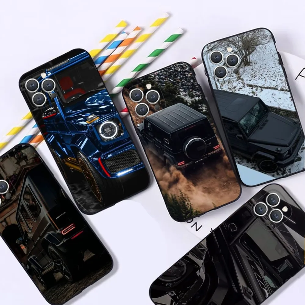 

Car M-MercedesS G Phone Case For iPhone 16,15,14,13,12,Pro,Max,11,7,8,Plus,XR,XS Max Shockproof Silicone Soft Shell