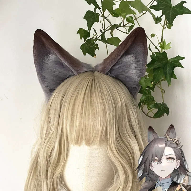 Halloween New Arkights Penance cos Ear Beast Ear Wolf Ear Handmade Cosplay Headwear