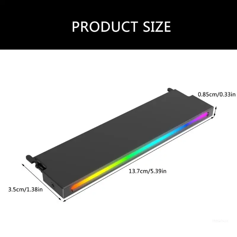 Stylish Memory Heatsink ARGB Light Easy Installation for Computer Enthusiasts Dropship