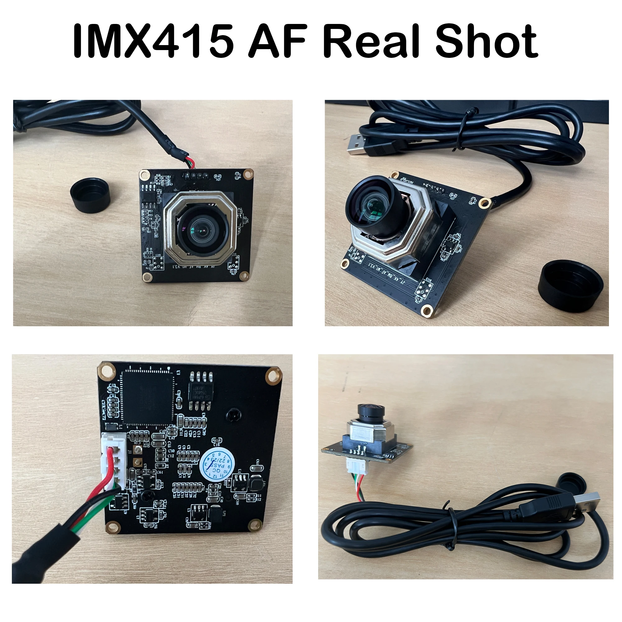Precio de fábrica IMX415 8MP CMOS Módulo de cámara con sensor de imagen 4K AF Reconocimiento facial Módulo de cámara USB IMX gran angular 38*38 32*32 OEM