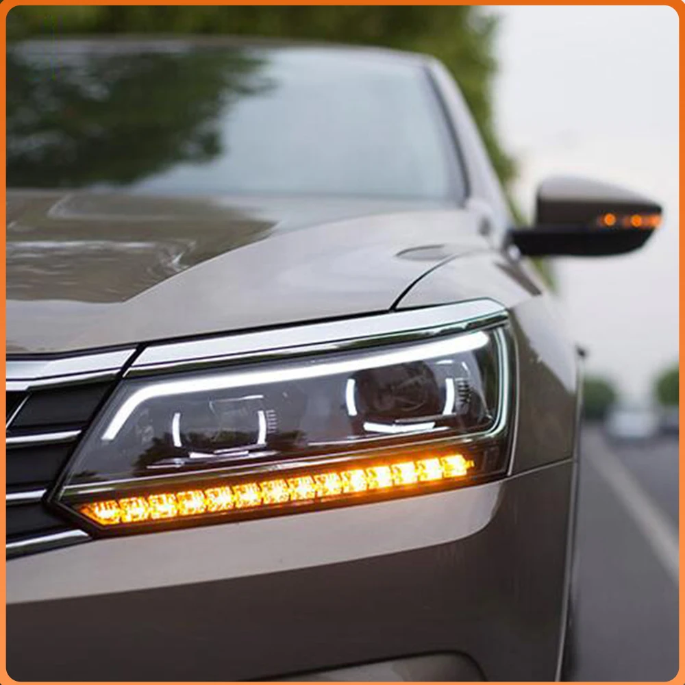

High Quality LED Auto Headlights Car Front Lamps For VW Passat 2016-2019 Models Available Plug and Play Upgrade Accessories Tool
