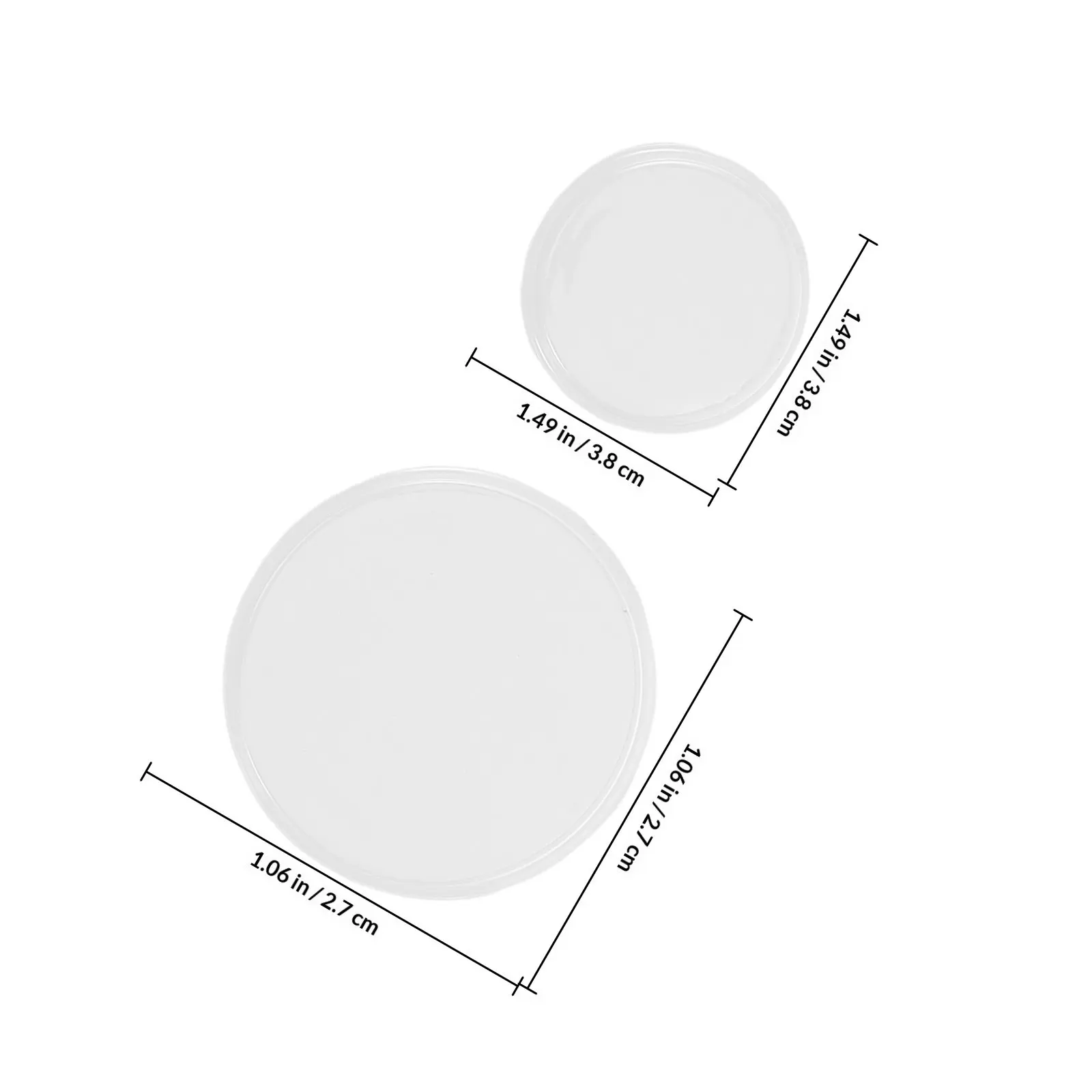 2Pcs Stethoscope Diaphragm Replacement Accessories Pediatric Adult Stable Membrane for Precise Auscultation Use