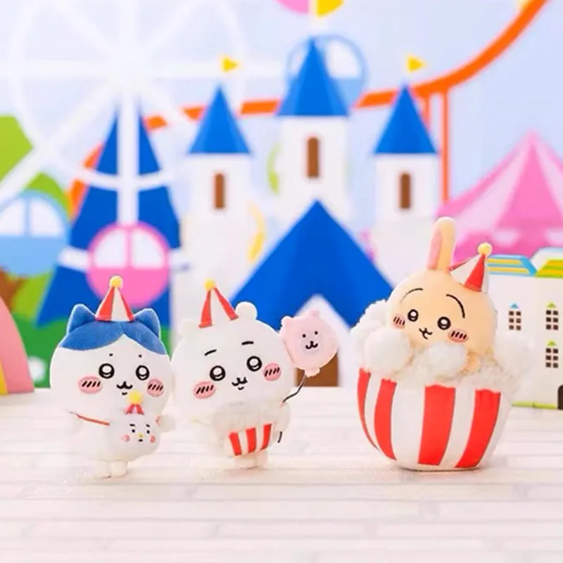 Sanrios Hachiwareds 놀이 공원 키 체인 배낭 펜던트 열쇠 고리 Usagis 열쇠 고리 여성용 핸드백 펜던트 Ins 선물