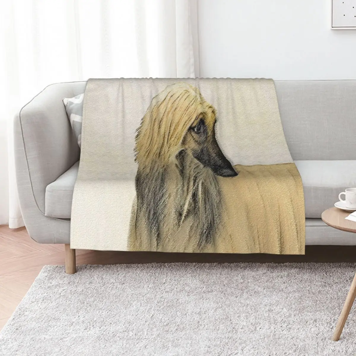 Afghan Hound Throw Blanket Luxury Thicken Furry Summer Plaid on the sofa Decorative Beds valentine gift ideas Blankets