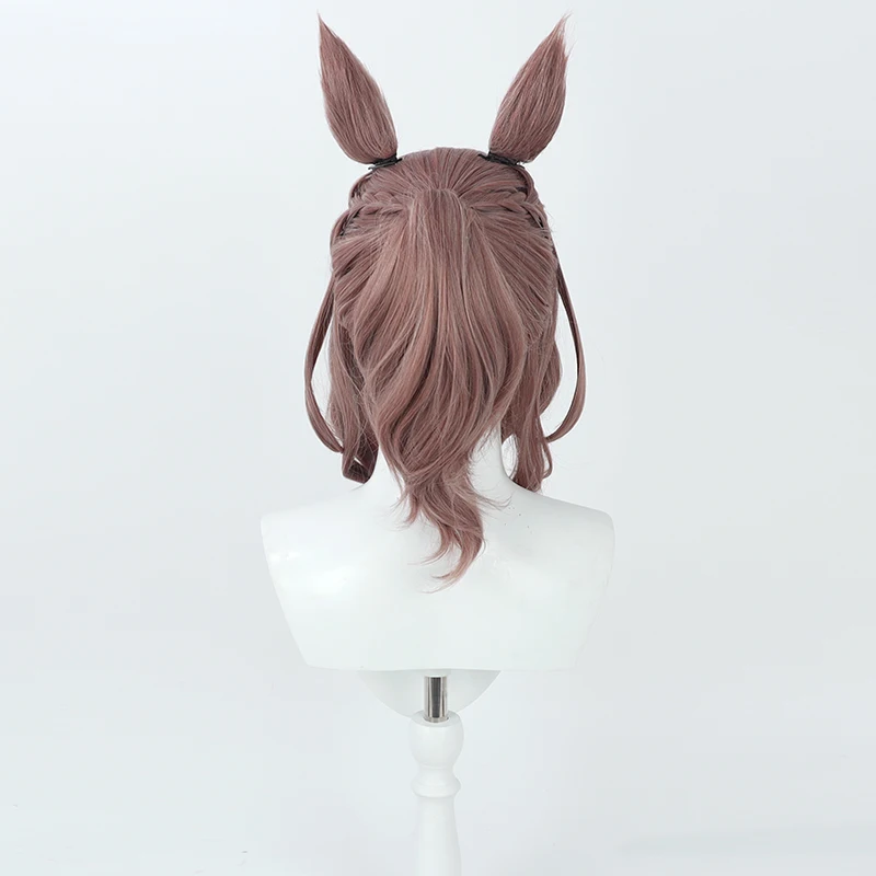 Anime Uma Musume Pretty Derby Matikanetannhauser Cosplay Wig Ears Tail Halloween Party Prop Synthetic Hair Heat Resistant Fiber