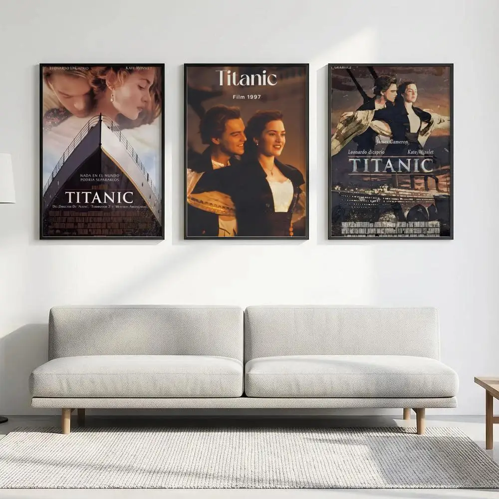 Movie T-Titanic Poster HD art, waterproof, sticky wall, home decoration (living room, bedroom, bar), aesthetic
