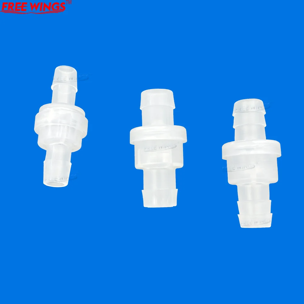 1/5/10pcs 3mm~12mm Plastic One-Way Non-Return Water Inline Fluids Check Valves For Fuel Gas Liquid Silicone Rubber   with Spring