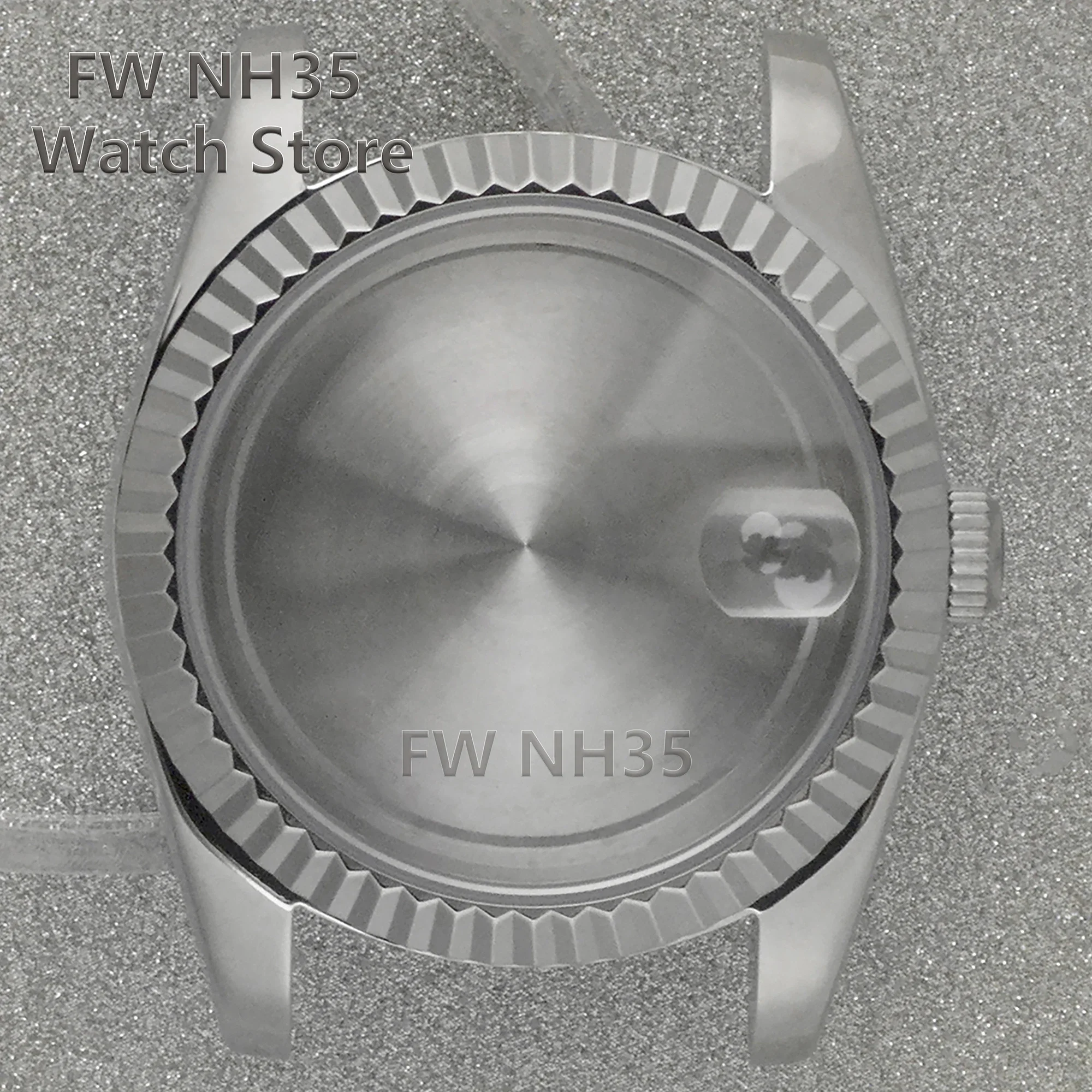 

NH35 Case for Datejust Solid 316L Stainless Steel Watch Case Sapphire Glass 10ATM Waterproof Fit NH35/NH36 Movement Mod Parts