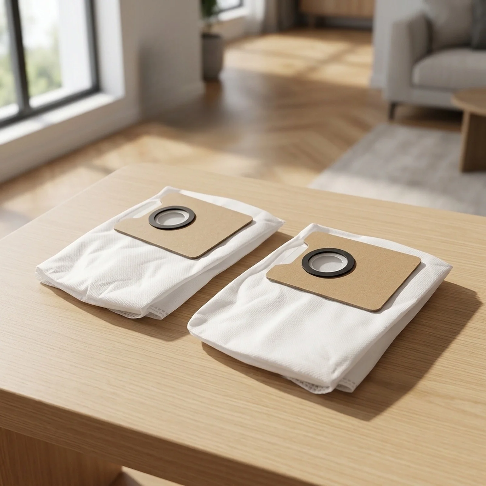 Vacuum Cleaner Bags White Robot Vacuum Bags Sturdy Construction Pet-Friendly Accessories Convenient Usage  Vacuum
