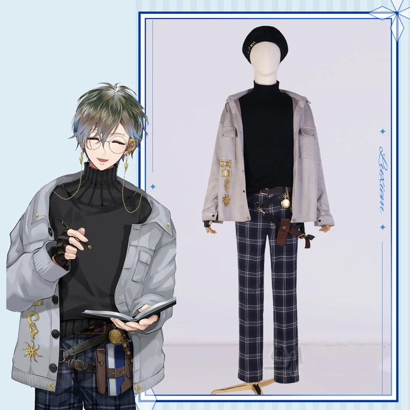 Virtual Idol Luxiem team cos Ike Eveland Costume Vtuber Sunshine handsome Daily clothing Cosplay H