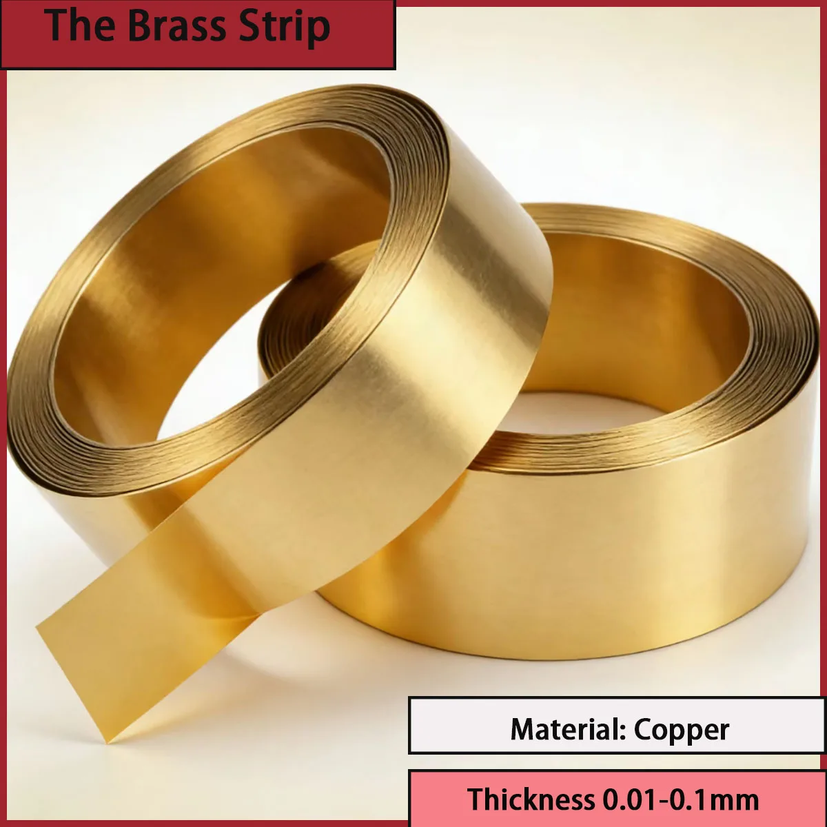 Thickness 0.01-0.1mm brass strip applied to connectors, spring clips, nameplates, etc