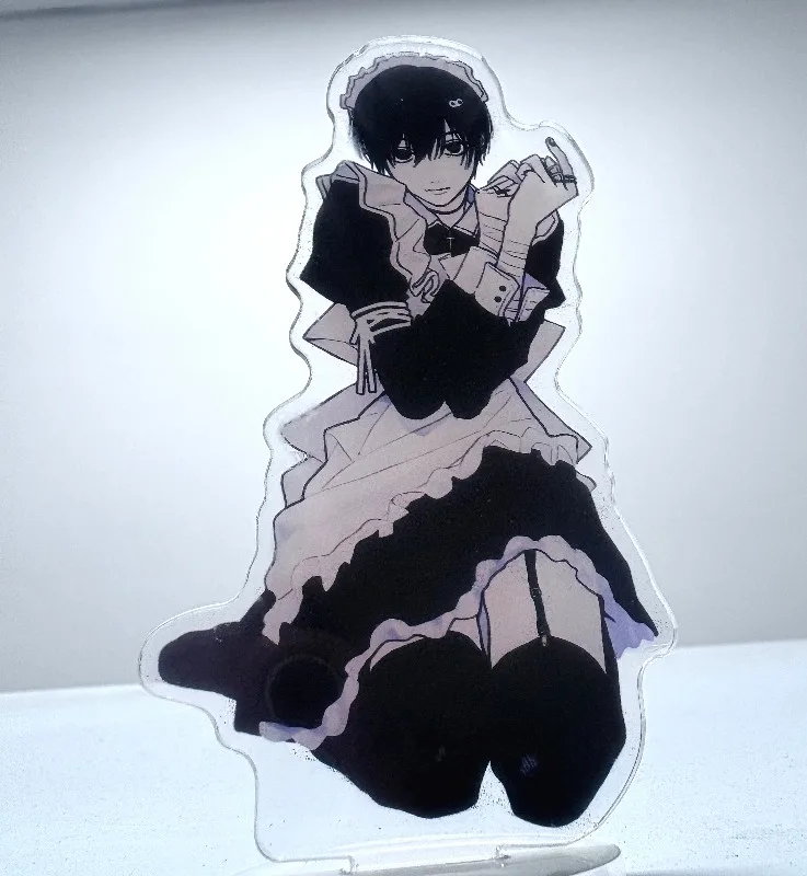 The Summer Hikaru Died Anime Figures Stand Model Plate Yoshiki Tsujinaka Desk Decor Standing Desktop Decoration Kid Friends Gift