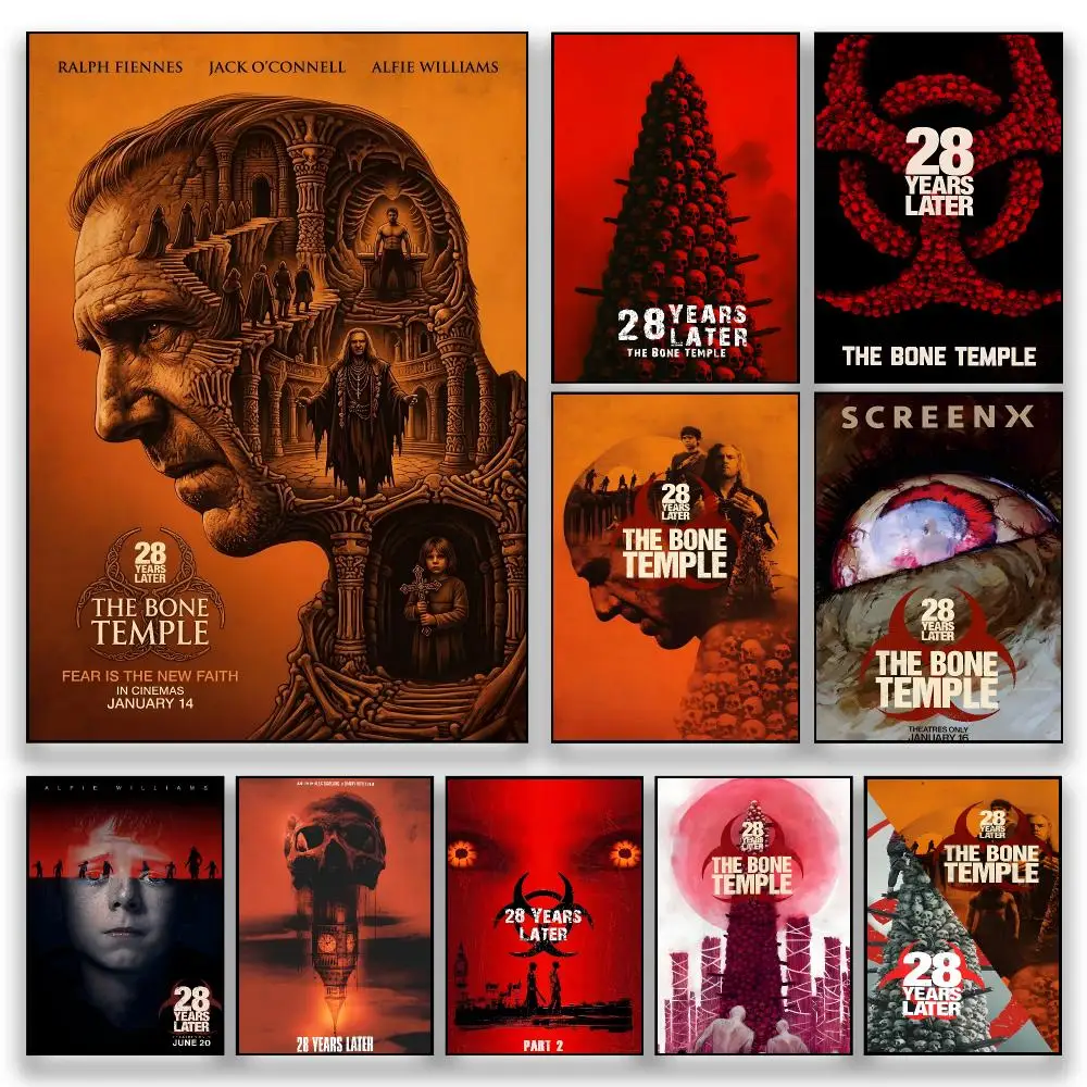 Movie Y-28 Years Later: The Bone Temple Classic HD Poster HD Wall Decor for Bedroom Living Room Dorm Bar Cafe Gift