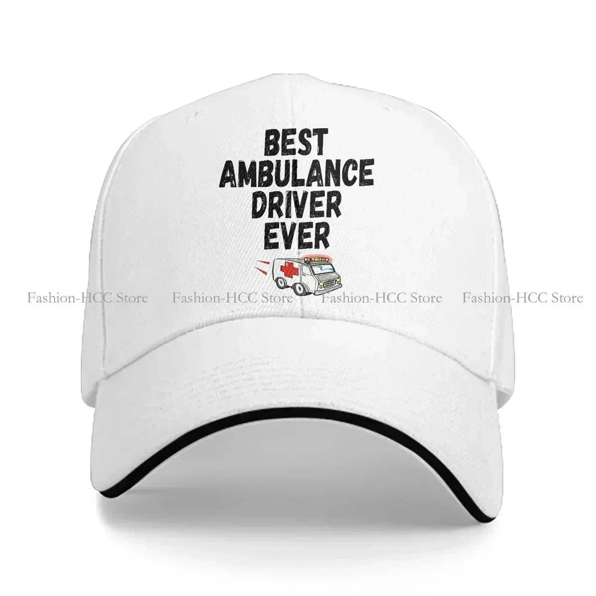 Washed Men's Baseball Cap Best Driver Ever Trucker Snapback Caps Dad Hat Ambulance Ambulances