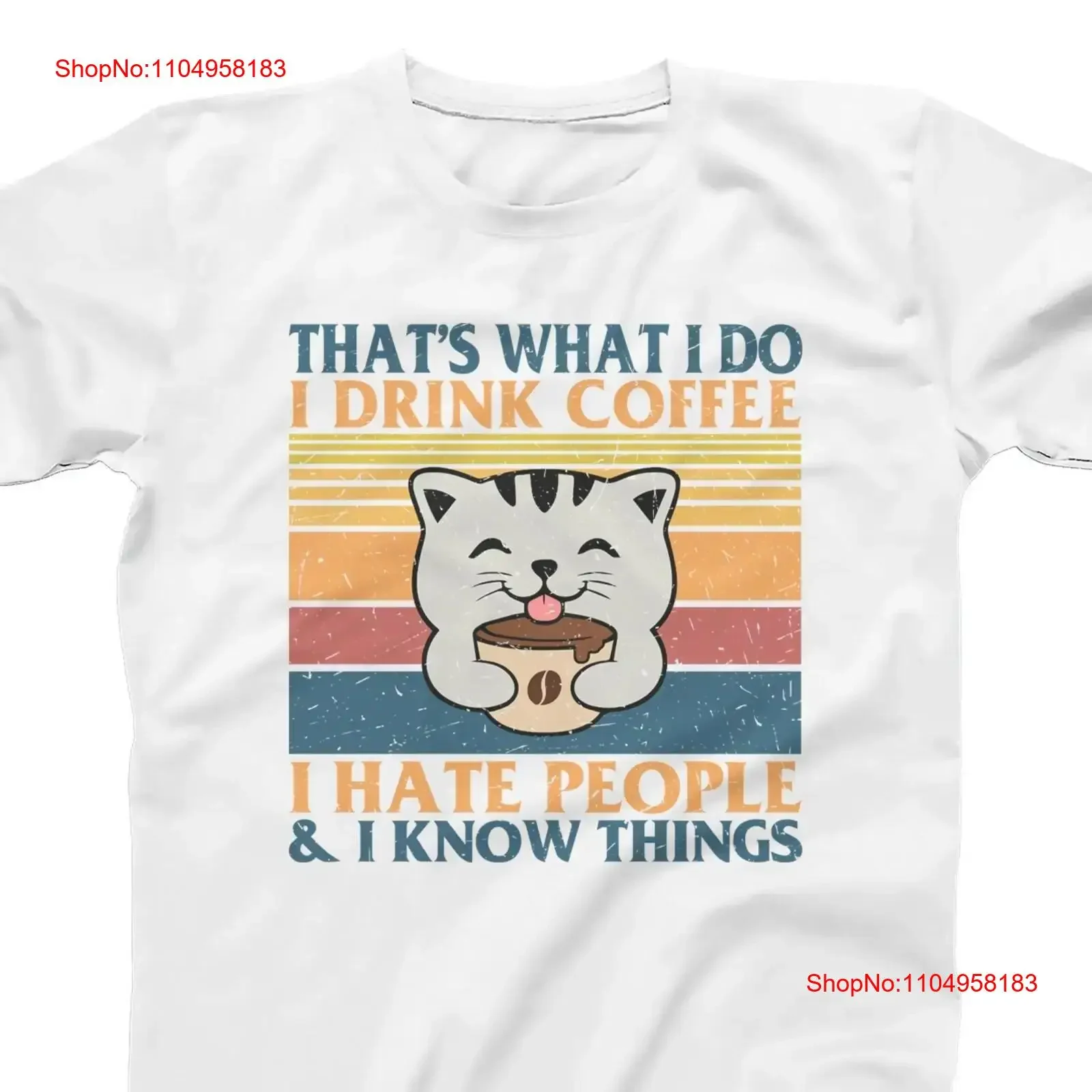 

14, забавная футболка с милым котом, вот что я делаю, напиток кофе, ненавижу Peo, винтажный стильный домашний топ для повседневной носки, уличная одежда