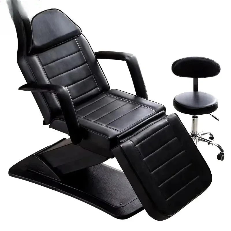 #Black Luxury Facial Beauty Table Electric 3 Motors Lash Massage Bed for Spa Salon