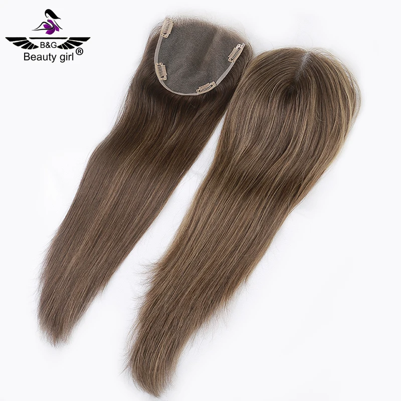 

Current Natural Receding Hair Line Best Topper Humain Hair European Blonde Highlight Human Hair Lace Topper For Female