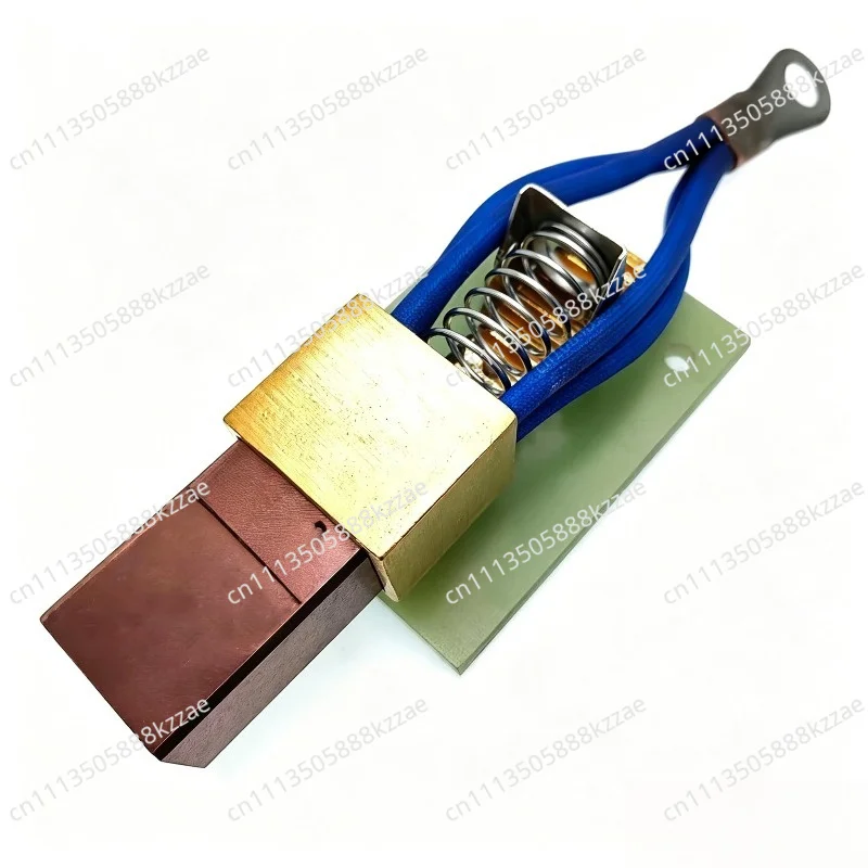 Four Wire High Copper Carbon Brush+Aluminum Brush Box+Fixed Plate,For Welding Positioner Turntable Table Tube Welder
