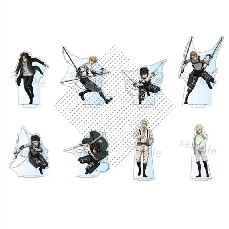 

Anime Eren Reiner Erwin Levi Mikasa Armin Custom DIY Acrylic Stand Plate Cartoon Cosplay Figure Character Prop Decorative Gifts