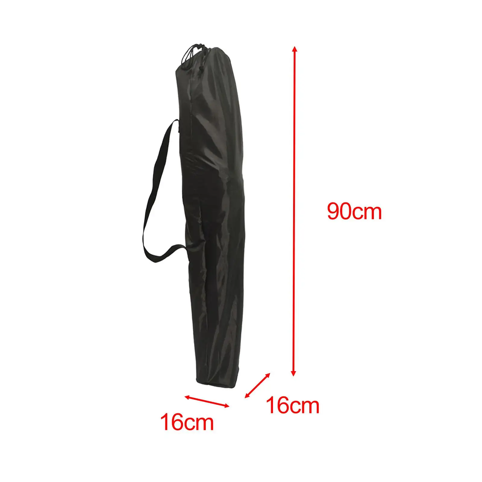 Bolsa para silla plegable, bolsa para cosas con apertura con cordón, bolsa para tienda portátil resistente, bolsa pequeña para taburetes para viajes de senderismo al aire libre (negro)