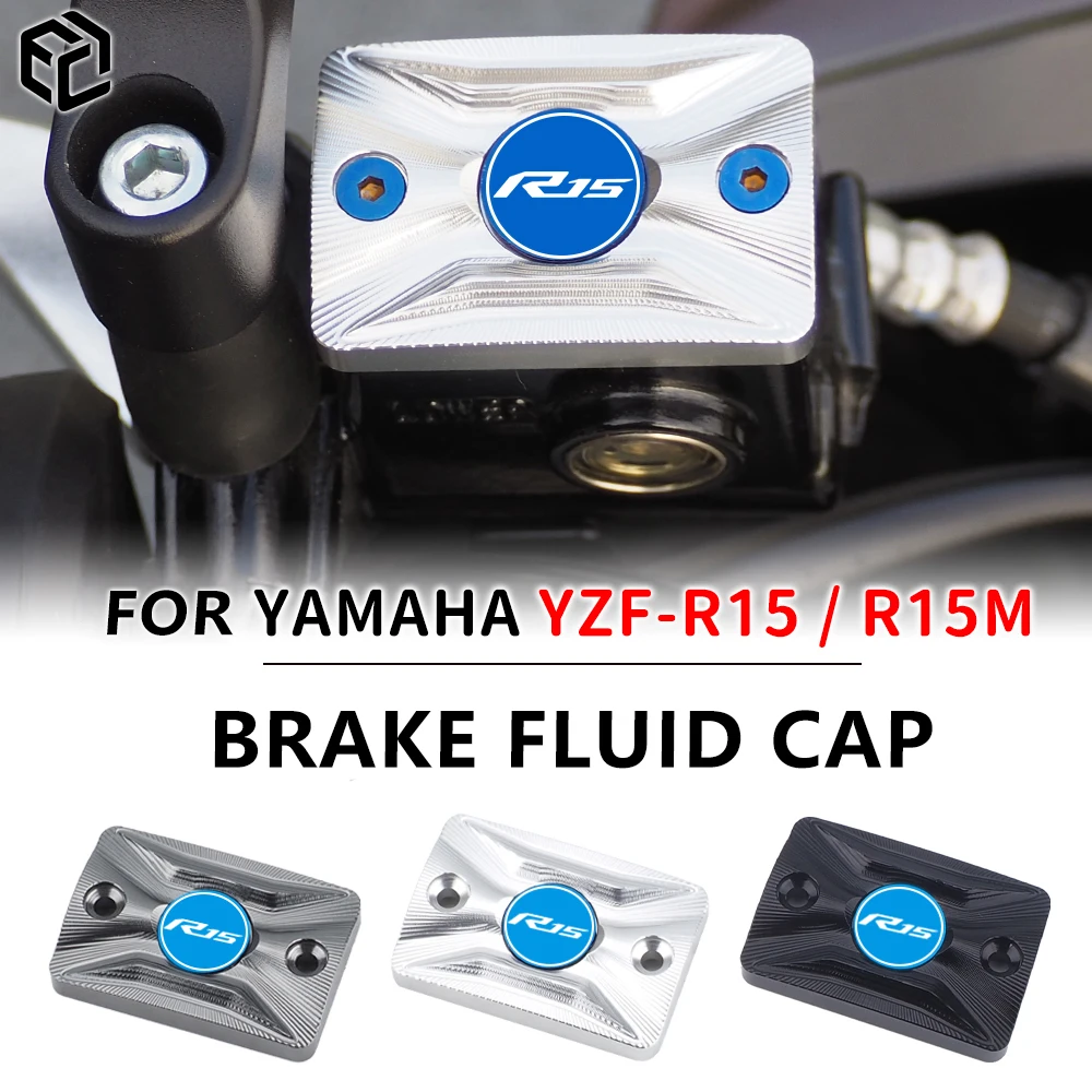 

Front Brake Fluid Tank Oil Cup Cap Brake Fluid Cap Master Cylinder Reservoir for YAMAHA YZF-R15/R15M CNC Motorcycle Accessories