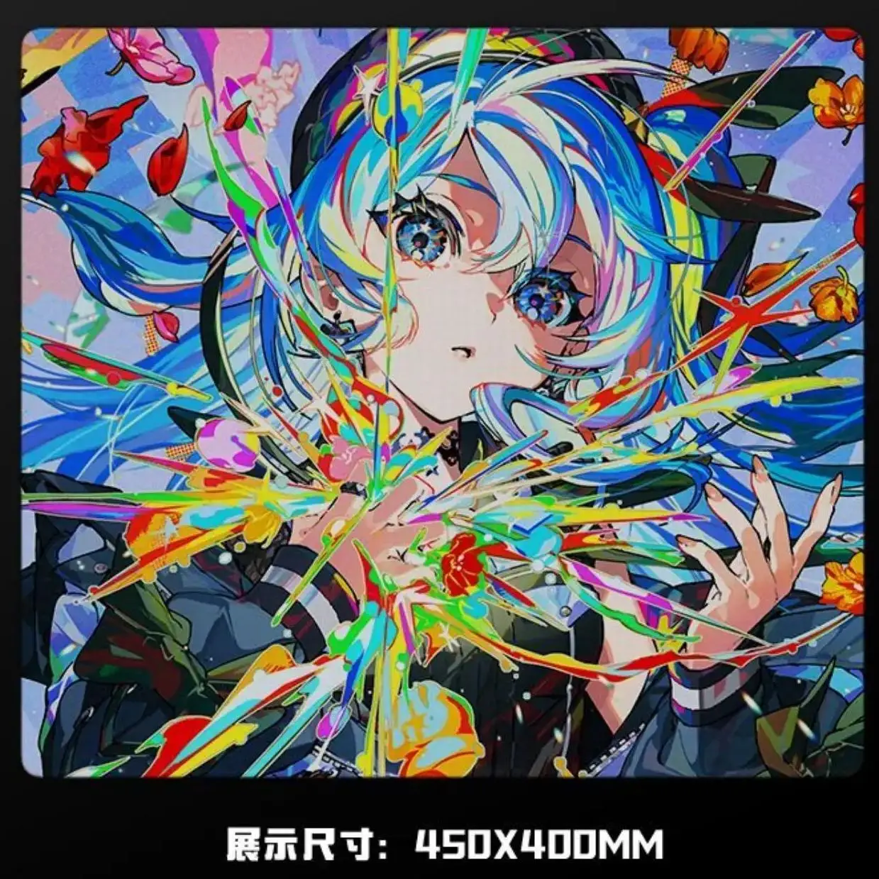 Broken Hear Girl Glass Mousepad Sora Game Mouse Pad Customized Pattern Tempered Smooth Gaming Desk Mat Fps Esports Office Gaming