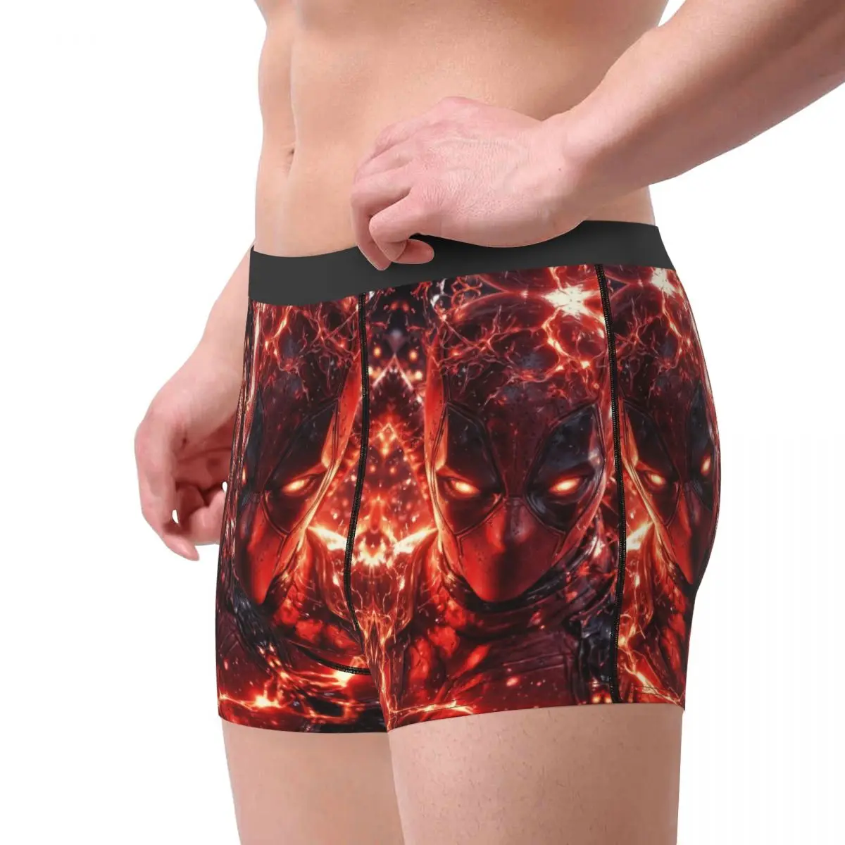 Personalizzato Deadpool Intimo Uomo Stretch Cool Supereroe Boxer Slip Pantaloncini Mutandine Mutande morbide per Homme