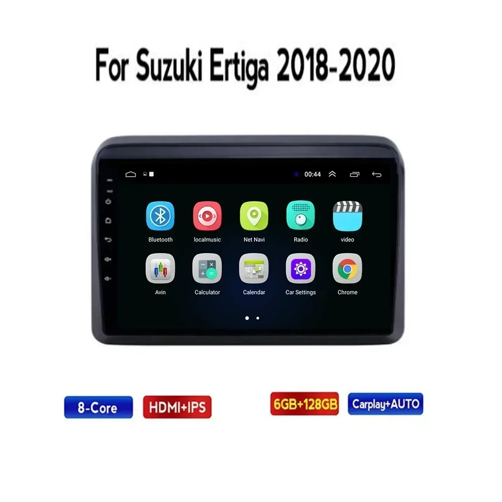 2 Din Android 13 Car Stereo Radio DVD GPS Multimedia Odtwarzacz wideo 5G WiFi Kamera DSP Carplay Dla Suzuki Ertiga 2018 2019 -2035