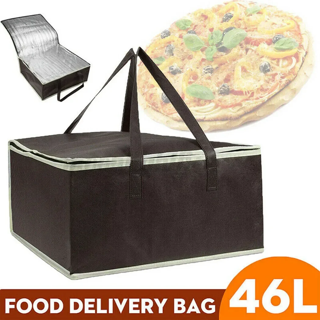 Food Pizza Delivery Insulated Bag Food Foil Thermal Insulation Bag Waterproof Camping Warmer Cold Thermal Bag Kit