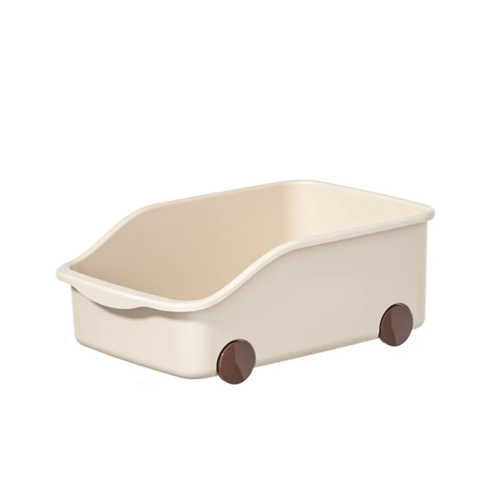 

Plastic Sundries Storage Case Large Capacity Reusable Seasoning Container with Wheels Save Space Cabinet Storage Box Kitchen