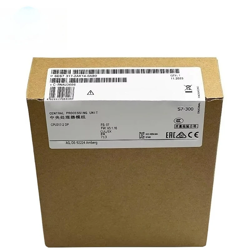New 6ES7317-2AK14-0AB0 PLC Central Processing Unit CPU 317-2 DP for Industrial Automation