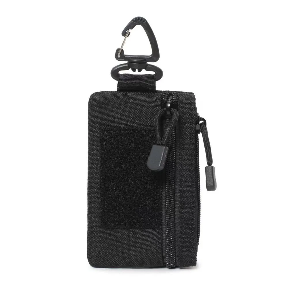 

Small Bag Outdoor Camping Wallet Card Holder Waist Hanging Zipper Waist Pouch Key Bag Organizer Storage Men Coin Purse