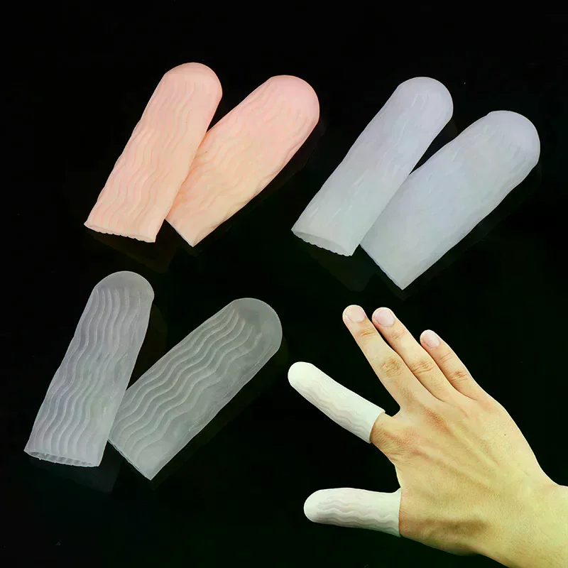 1 Pairs Silicone Gel Tube Bandage Finger Toe Protector Glove Sleeves Pain Relief