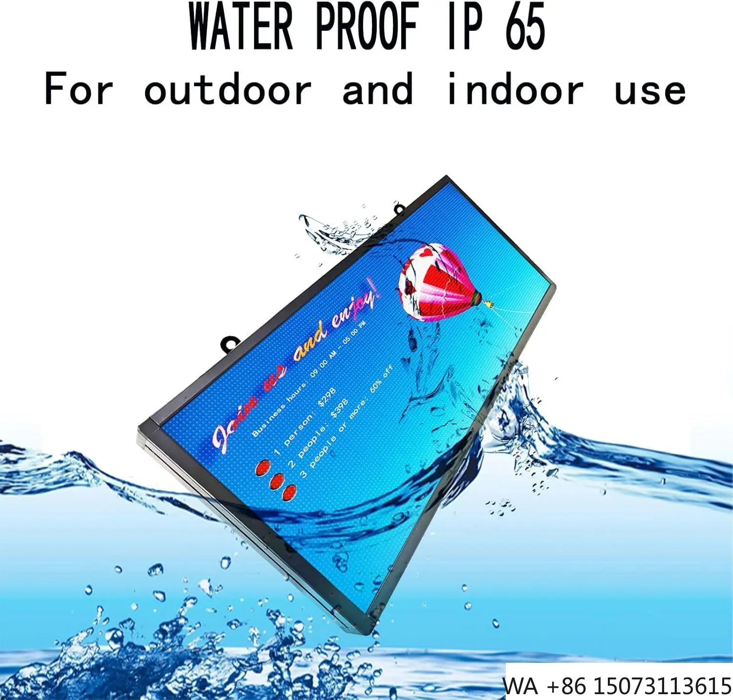 

Outdoor P10 LED Strip Screen - Customizable Scrolling Subtitle Advertising for Shops