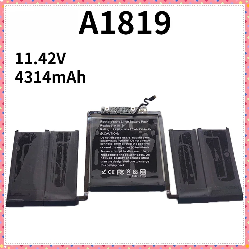 High Quality Laptop Battery for Apple A1819 MacBook Pro A1706 11.42V 4314mAh Laptop Parts & Accessories