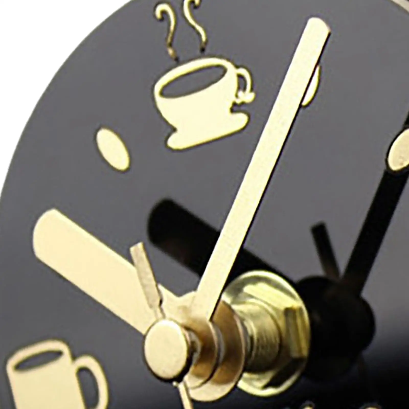 Portable Magnet Wall Clock Fridge Magnet Coffee Pattern Home Decoration Clock Watch Electronic Watch