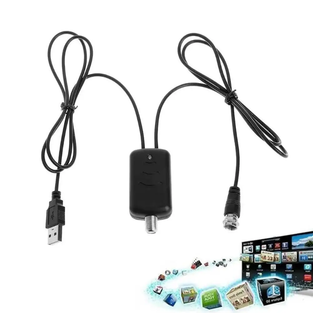 Amplificador de sinal de TV de alto ganho Antena 4K HDTV Realçador de sinal Baixo ruído Telemetria UHD Receptor de sinal