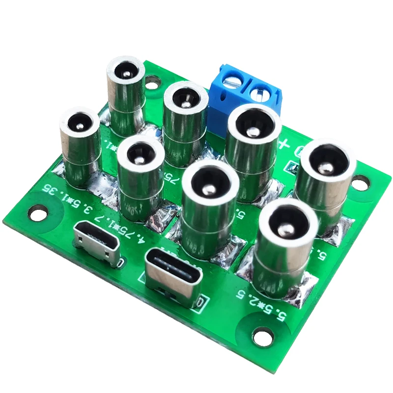 DC Head Female Socket Integrated Adapter Board High Current DC Board 5.5*2.5/5.5*2.1/3.5*1.35/4.0*1.7