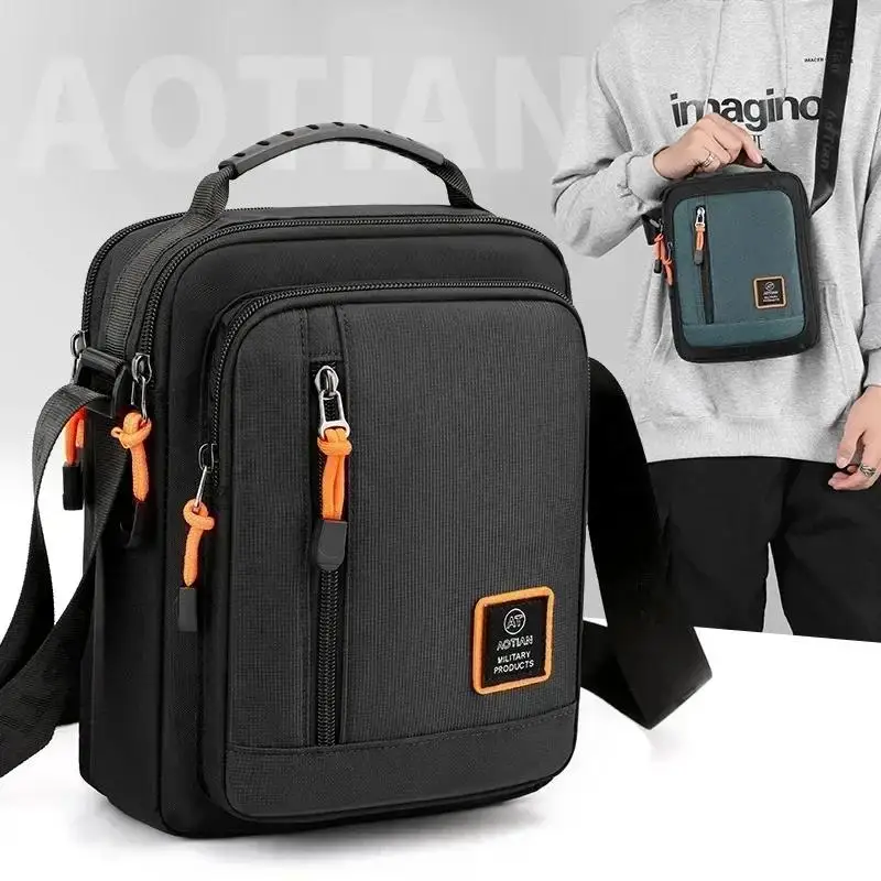 Multi-Function Men\'s Bag Nylon Man Messenger Bag Crossbody Bags Fashion Casual Men\'s Small Bag Handbag Shoulder