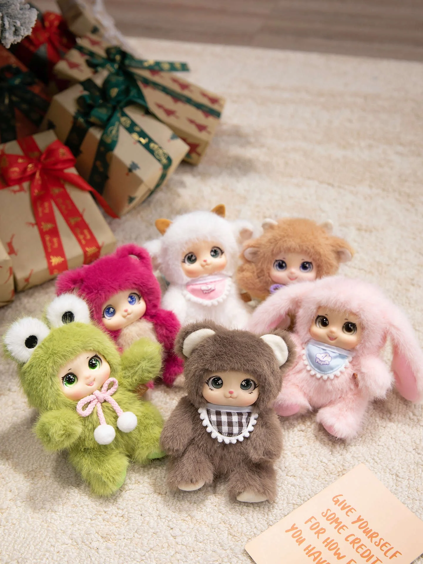 The Adorable PVC Blind Box Family Series Can Be Used As Bag Accessories Christmas Gift
