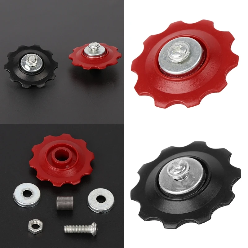 10T Rear Derailleur Wheel Roller Chain Wheel Mountain Bike Bearing Pulley Guide Wheel Bike Accessories Durable