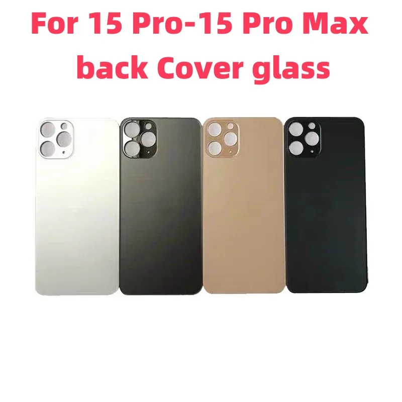 

Заднее стекло + клей 3 м для IPhone 15 Pro-15 Pro Max Стекло задней крышки Быстрая замена корпуса Крышка батарейного отсека Заднее стекло с большим отверстием