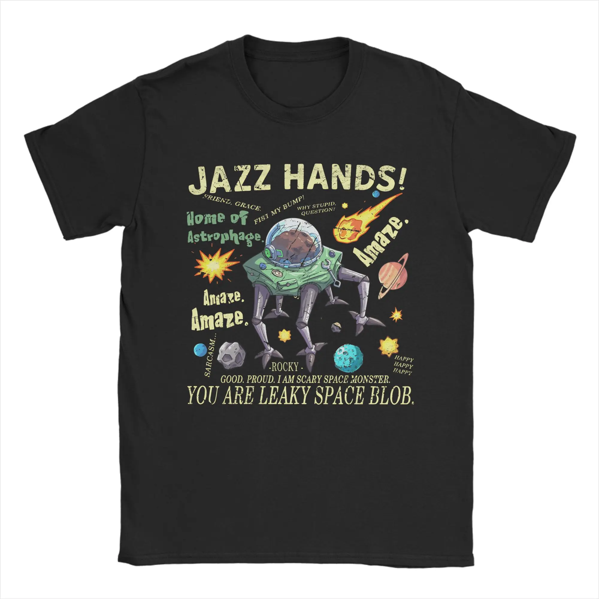 Funny Rocky Amaze Vintage Bookish Book Project hail mary T-Shirt for Men Crew Neck 100% Cotton T Shirt  Short Sleeve Tees