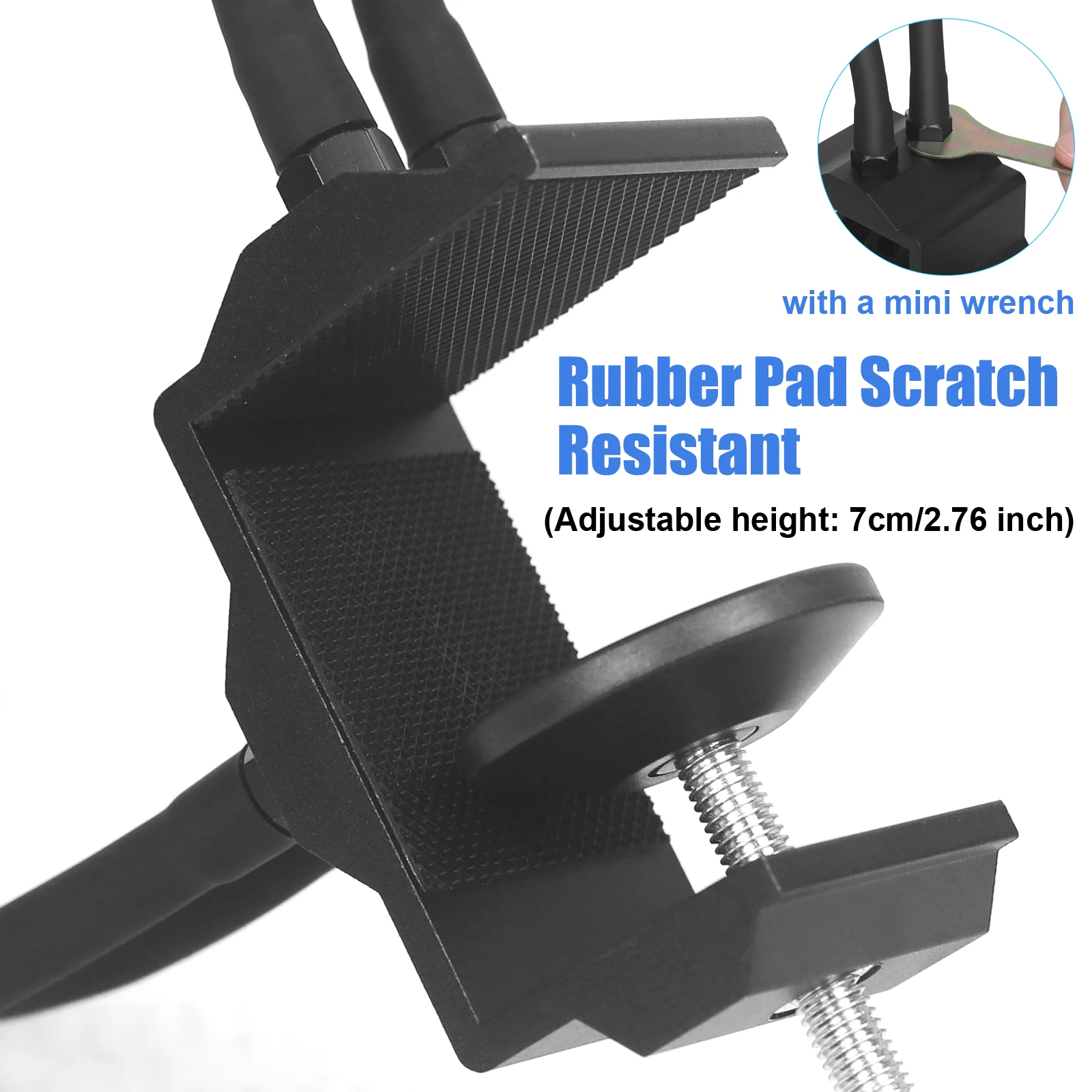 أداة مساعدة الأيدي محطة لحام اليد الثالثة أداة لحام أذرع معدنية مرنة حامل PCB مع قاعدة مشبك مكتبي قابل للتعديل #3