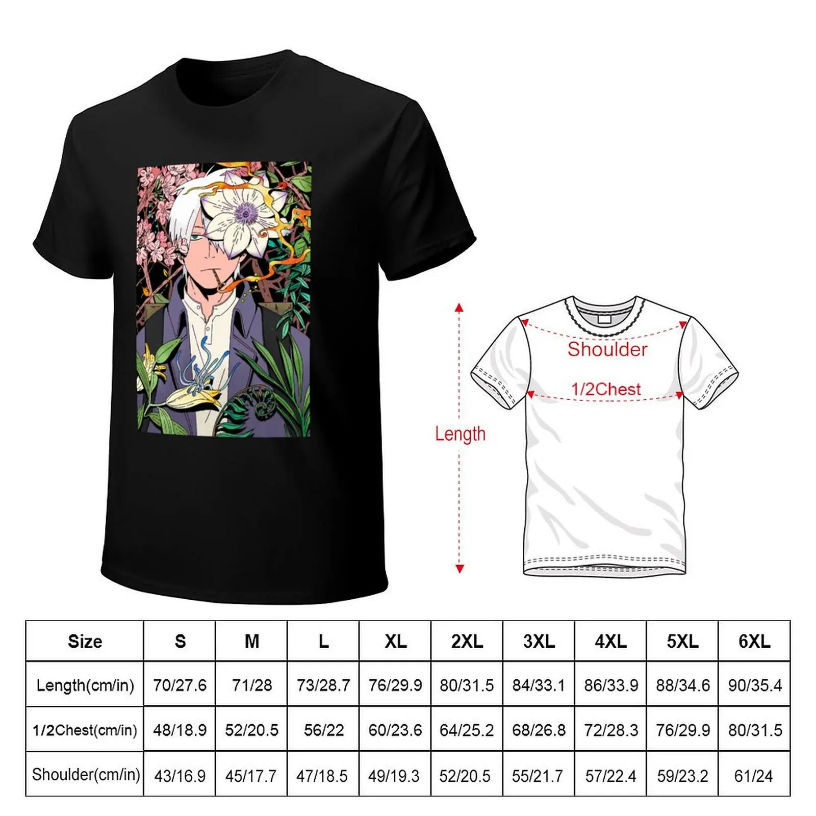 Music Retro Anime Tv Mushishi Series Cute Graphic Gift T-Shirt Street Style Casual Tee Shirt view 2