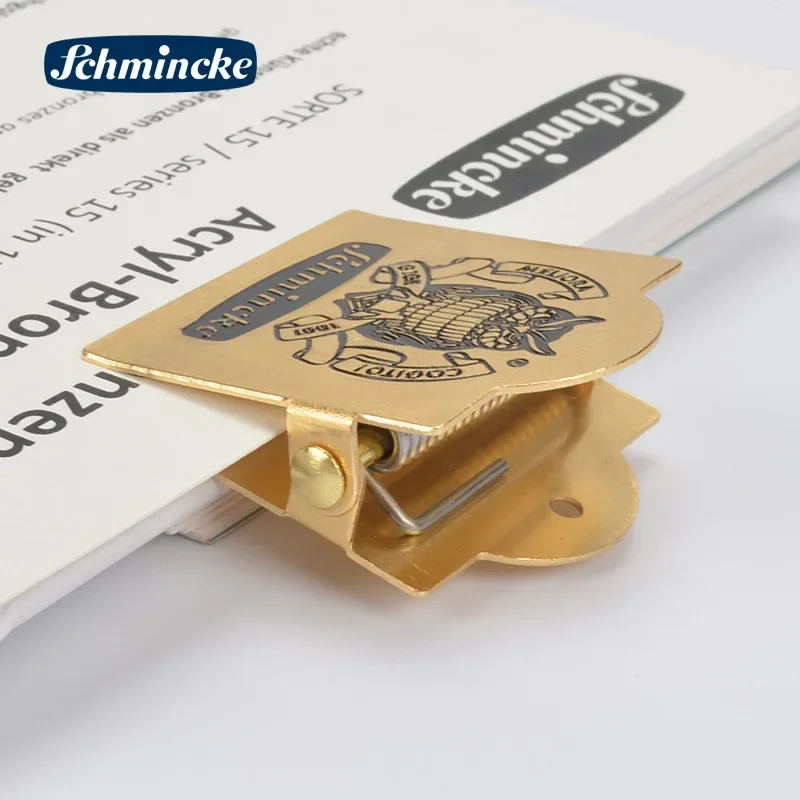 Schmincke Brass Paper Clips For Art Drawing Paper Book Clip Travelers Notebook Accessories Planner Decoration School Stationery