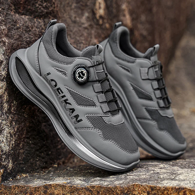 

Breathable Large Size New Lace-free Mesh Running Shoes Mountaineering Soft Sole Lightweight Casual Sports Shoes